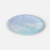 De Bride staat op Cloud Nine Vrijgezellenfeest Papieren Bordje (Gekanteld)