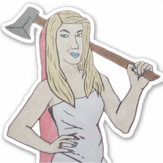 De bride sticker (Voorkant)