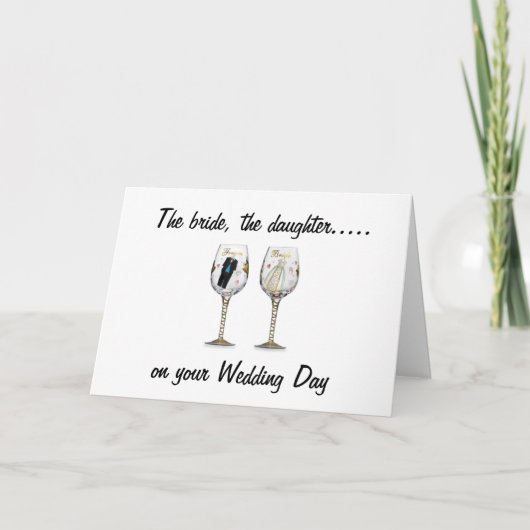 DE BRIDE-THE-DAUGHTER-WEDDING KAART (Voorkant)
