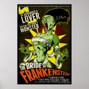 De Bride van Frankenstein Poster