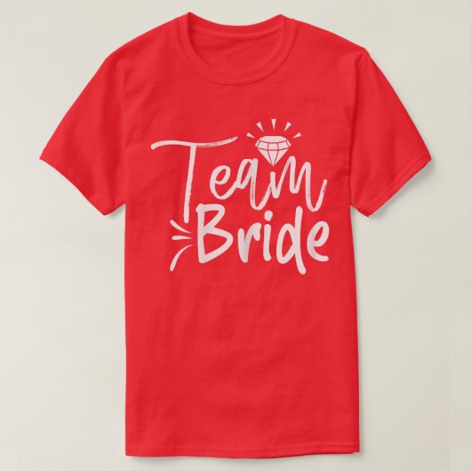 De bride van het team van vrouwen komt overeen met t-shirt (Design voorkant)
