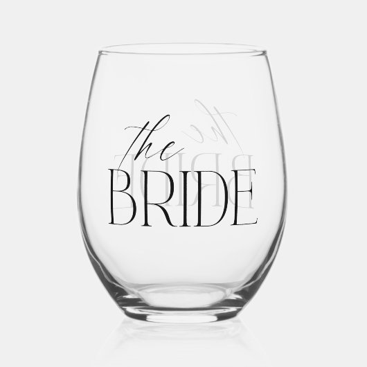 De bride wijnglas zonder voet (Voorkant)