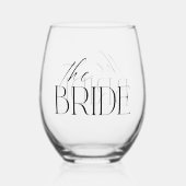 De bride wijnglas zonder voet (Achterkant)