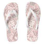 De Bride Word Cloud White ID253 Teenslippers (Voetbed)