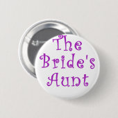 De brides tante ronde button 5,7 cm (Voorkant /achterkant)