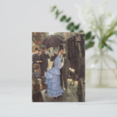 De Bridesmaid (alias de reiziger) van James Tissot Briefkaart (Staand voorkant)