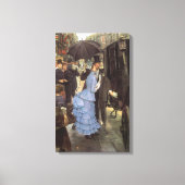 De Bridesmaid (alias de reiziger) van James Tissot Canvas Afdruk (Voorkant)