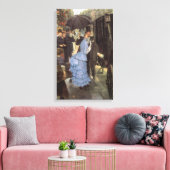 De Bridesmaid (alias de reiziger) van James Tissot Canvas Afdruk (Insitu (Woonkamer))