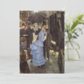 De Bridesmaid (alias de reiziger) van James Tissot Kaart (Staand voorkant)