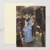 De Bridesmaid (alias de reiziger) van James Tissot Kaart (Voorkant / Achterkant)