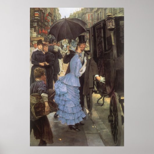 De Bridesmaid (alias de reiziger) van James Tissot Poster (Voorkant)