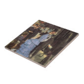 De Bridesmaid (alias de reiziger) van James Tissot Tegeltje (Zijkant)