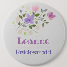 De Bridesmaid Button Badge