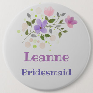 De Bridesmaid Button Badge