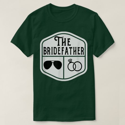 De Bridevader vader van het Bachelor-huwelijk van  T-shirt (Design voorkant)