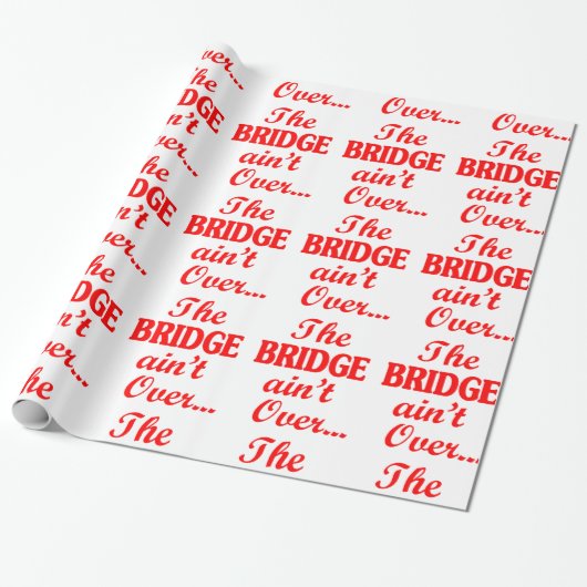 De BRIDGE is niet voorbij... Cadeaupapier (Uitgerold)