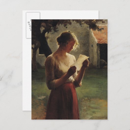 De brief briefkaart (Voorkant / Achterkant)