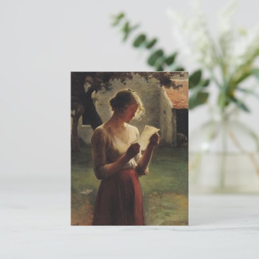 De brief briefkaart (Staand voorkant)