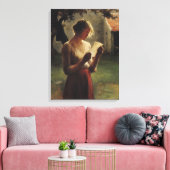 De brief canvas afdruk (Insitu (Woonkamer))