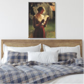 De brief canvas afdruk (Insitu (Slaapkamer))