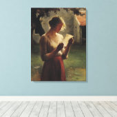 De brief canvas afdruk (Insitu (Houten vloer))