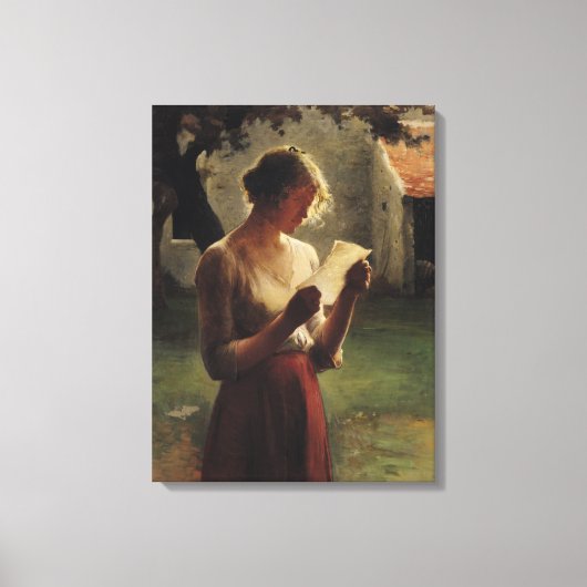 De brief canvas afdruk (Voorkant)