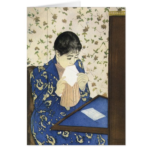 De brief door Mary Cassatt, Vintage Impressionisme (Voorkant)
