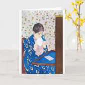 De brief, Mary Cassatt Kaart (Gele Bloem)