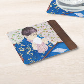 De brief, Mary Cassatt Kartonnen Onderzetters (Schuin)
