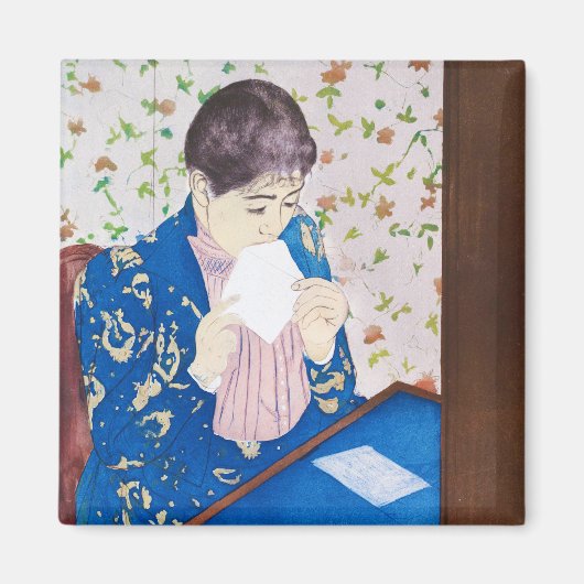 De brief, Mary Cassatt Magneet (Voorkant)