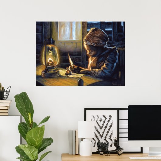 De brief poster (Thuiskantoor)