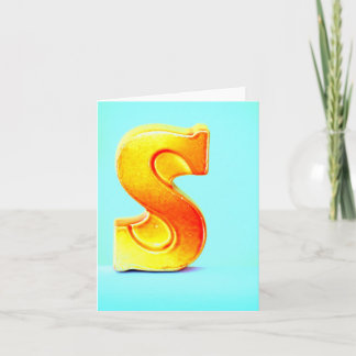 De brief "S " Notitiekaartje