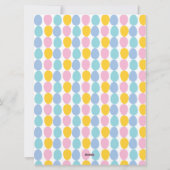 De Brief van de vakantie van de Paashaas Feestdagenkaart (Achterkant)