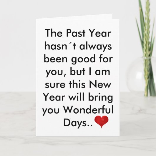 De brief van het afgelopen jaar, Happy Birthday In Feestdagen Kaart (Voorkant)