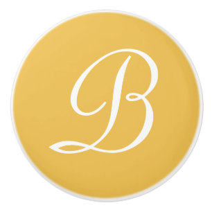 De Brief van het Monogram van de douane Uw Keramische Knop