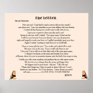 DE BRIEF VAN JESUS  POSTER