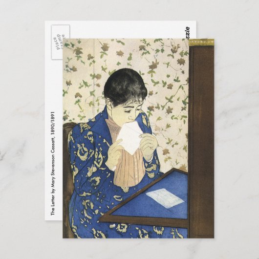 De brief van Mary Cassatt,  impressionisme Briefkaart (Voorkant / Achterkant)