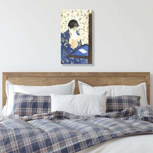 De brief van Mary Cassatt, impressionisme Canvas Afdruk (Insitu (Slaapkamer))