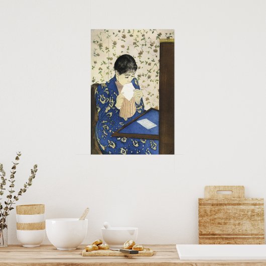 De brief van Mary Cassatt,  impressionisme Poster (Keuken)