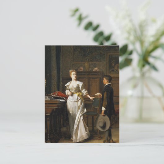 De brief van Valentijn Feestdagenkaart (Staand voorkant)