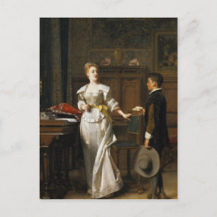 De brief van Valentijn Feestdagenkaart