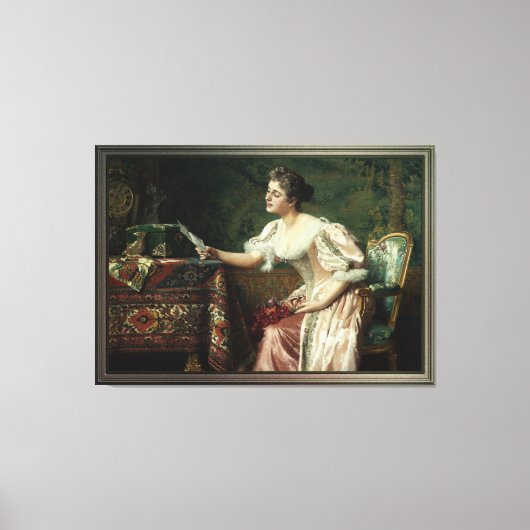 De brief van Władysław Czachórski Canvas Afdruk (Voorkant)