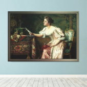 De brief van Władysław Czachórski Canvas Afdruk (Insitu (Houten vloer))