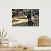 De brief werd handig ontvangen door James Tissot Poster (Keuken)