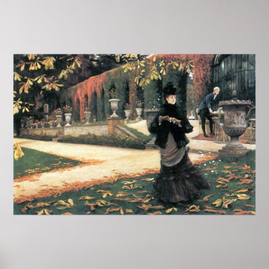 De brief werd handig ontvangen door James Tissot Poster (Voorkant)