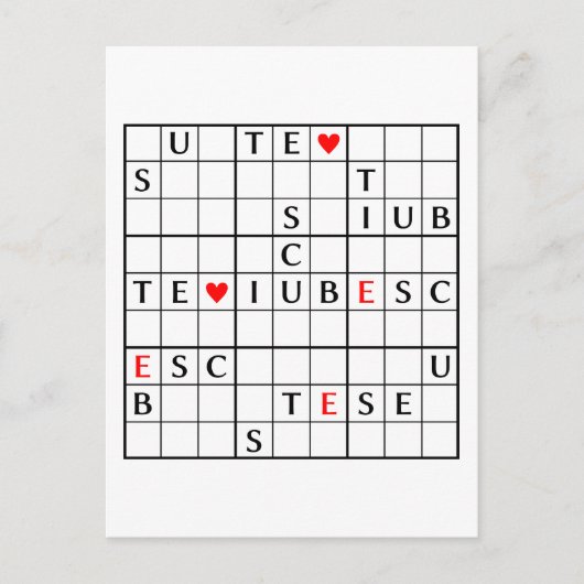 de briefkaart (Voorkant)