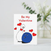 De briefkaart-valentijnse Speld en de Bal van het Feestdagenkaart (Staand voorkant)