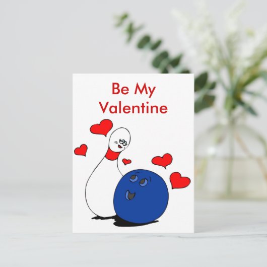 De briefkaart-valentijnse Speld en de Bal van het Feestdagenkaart (Staand voorkant)