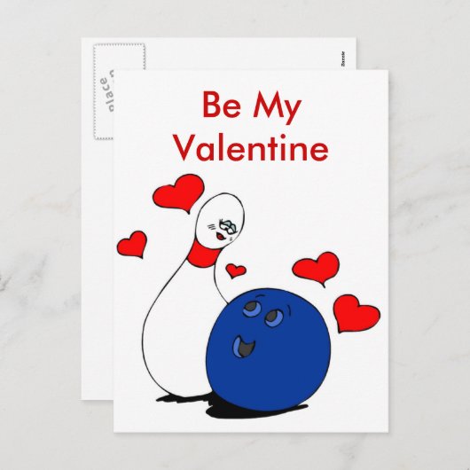 De briefkaart-valentijnse Speld en de Bal van het Feestdagenkaart (Voorkant / Achterkant)