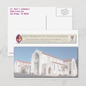De Briefkaart van de kathedraal van St. Paul (Voorkant / Achterkant)
